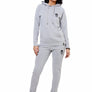 Ladies Silver Slim Fit Hoodie